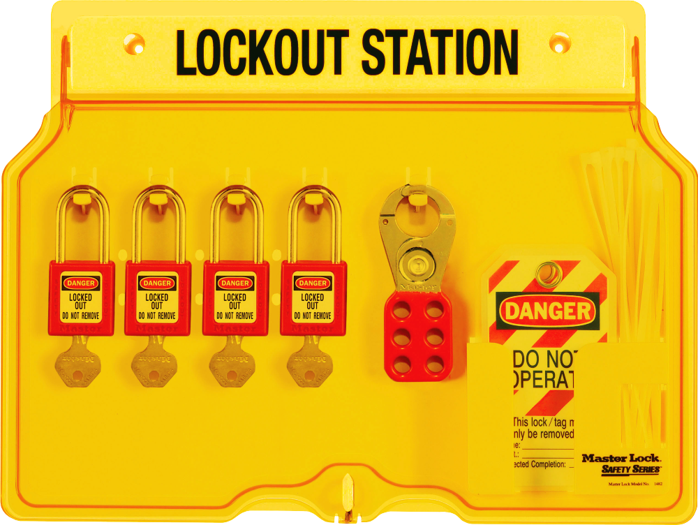 1482B Lockout Tagout Station With Cover 4 Padlock Capacity 1482B Lockout Tagout Station With Cover 4 Padlock Capacity